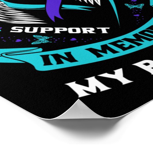 Ich trage Aquamarin und Lila von der Selbstmordbew Poster (Ecke)