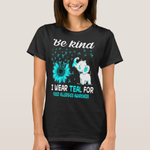 Ich trage Aquamarine Lebensmittelallergien T-Shirt