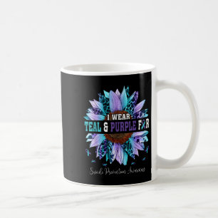 Ich trage Aquamarine Puple für Suizidprävention Be Kaffeetasse