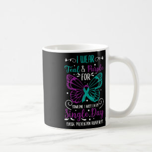 Ich trage Aquamarine und Lila Auszeichnungen zur S Kaffeetasse