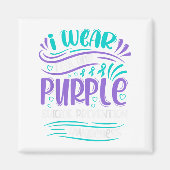 Ich trage Aquamarine und Lila Auszeichnungen zur S Magnet (Vorne)