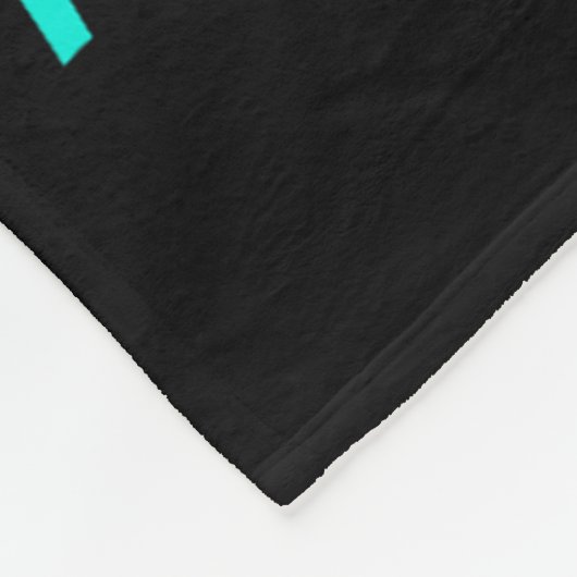 Ich trage Aquamarinen & Lila für jemanden, den Fleecedecke (Ecke)