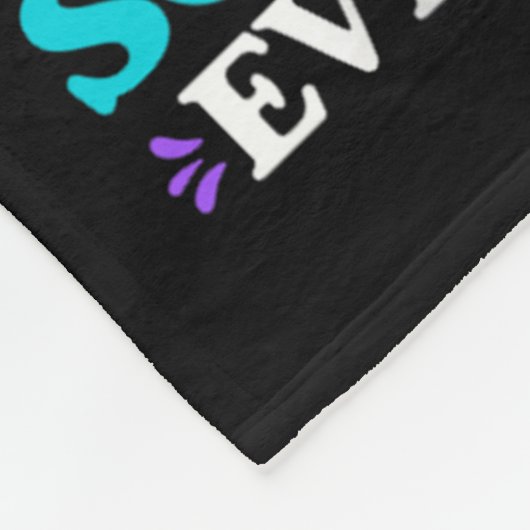 Ich trage Aquamarinen & Lila für jemanden, den Fleecedecke (Ecke)