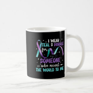 Ich trage Aquamarinen & Lila für jemanden, den Kaffeetasse