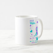 Ich trage Aquamarinen & Lila für meine Ehefrau Kaffeetasse (VorderseiteRechts)