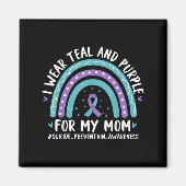 Ich trage Aquamarinen & Lila für meine Mama Su Magnet (Vorne)