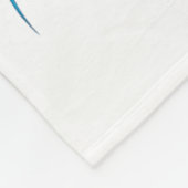 Ich trage Aquamarinen & Lila für meinen Bruder Fleecedecke (Ecke)