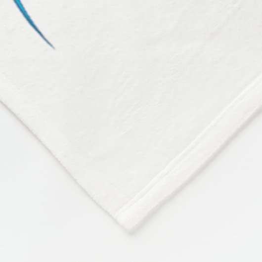 Ich trage Aquamarinen & Lila für meinen Bruder Fleecedecke (Ecke)