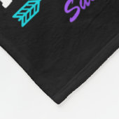 Ich trage Aquamarinen & Lila für meinen Onkel Fleecedecke (Ecke)