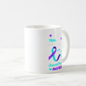 Ich trage Aquamarinen & Lila für meinen Onkel Kaffeetasse (VorderseiteRechts)