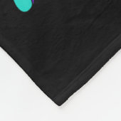 Ich trage Aquamarinen &amp; Lila für meinen Sohn S Fleecedecke (Ecke)