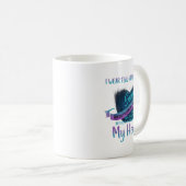Ich trage Aquamarinen & Lila für meinen Sohn S Kaffeetasse (VorderseiteRechts)