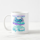 Ich trage Aquamarinen & Lila für meinen Sohn S Kaffeetasse (Links)