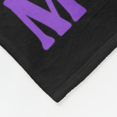 Ich trage Aquamarinen &amp; Lila im Gedächtnis mei Fleecedecke (Ecke)