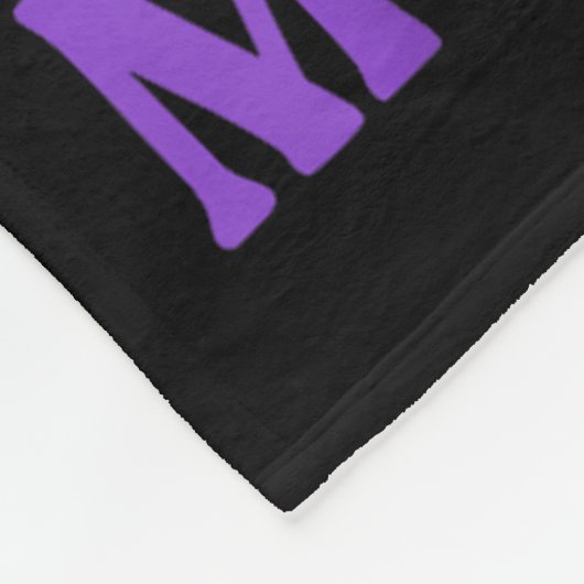 Ich trage Aquamarinen &amp; Lila im Gedächtnis mei Fleecedecke (Ecke)