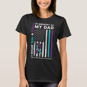 Ich trage Aquamarinen & Lila im Gedächtnis mei T-Shirt