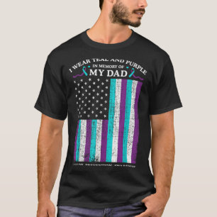 Ich trage Aquamarinen &amp; Lila im Gedächtnis mei T-Shirt