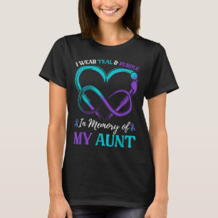Ich trage Aquamarinen &amp; Lila im Gedächtnis mei T-Shirt