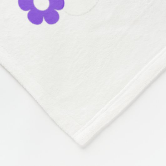 Ich trage Aquamarinen & amp; Lila Suizidprävention Fleecedecke (Ecke)