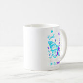 Ich trage Aquamarinen & amp; Lila Suizidprävention Kaffeetasse (VorderseiteRechts)