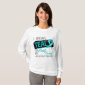 Ich trage aquamarinen Band-bester T-Shirt (Vorne ganz)