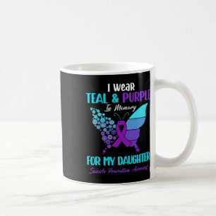 Ich trage Aquamarinen Lila in Erinnerung an den Tö Kaffeetasse