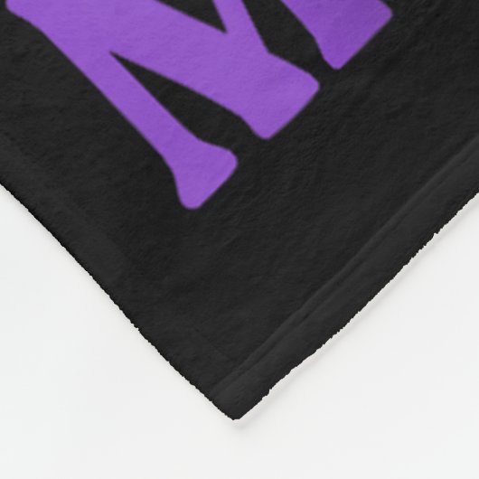 Ich trage Aquamarinen und hoch; Lila im Gedächtnis Fleecedecke (Ecke)