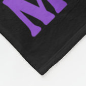 Ich trage Aquamarinen und hoch; Lila im Gedächtnis Fleecedecke (Ecke)