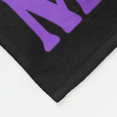 Ich trage Aquamarinen und hoch; Lila im Gedächtnis Fleecedecke (Ecke)