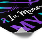 Ich trage Aquamarinen und hoch; Lila im Gedächtnis Poster (Ecke)