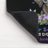 Ich trage Aquamarinen und Lila Selbstmordbewusstse Mousepad (Ecke)