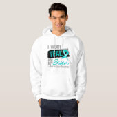 Ich trage aquamarines Band für meinen Hoodie (Vorne ganz)