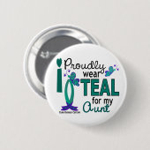 Ich trage aquamarines für meine Tante 27 Button (Vorne & Hinten)