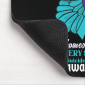 Ich trage Aquamarines und Lila Selbstmordbewusstse Mousepad (Ecke)