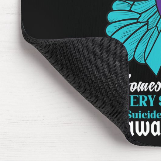 Ich trage Aquamarines und Lila Selbstmordbewusstse Mousepad (Ecke)