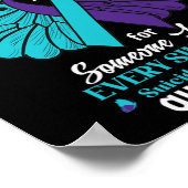 Ich trage Aquamarines und Lila Selbstmordbewusstse Poster (Ecke)