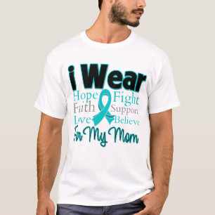 Ich trage Band-Collagen-Mamma - Eierstockkrebs T-Shirt