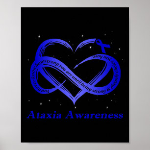 Ich trage Blau als Ataxie-Bewusstseins-Krieger  Poster