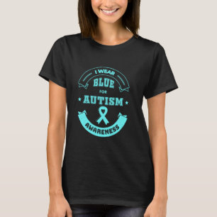 Ich trage Blau ASL Liebe Autismus Puzzle Autismus- T-Shirt