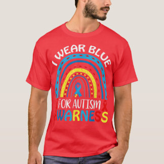 Ich trage Blau für Autismus Awarness ADHD Puzzle A T-Shirt