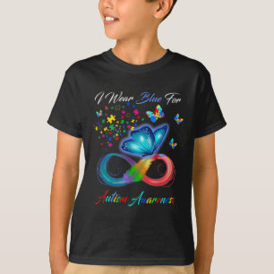 Ich trage Blau für Autismus-Bewusstsein - Autismus T-Shirt