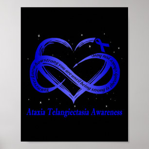 Ich trage Blau für das Ataxia-Telangiectasia-Bewus Poster