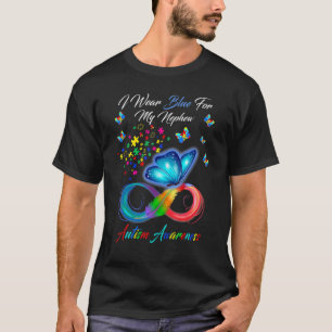 Ich trage Blau für das Autismusbewusstsein meines T-Shirt