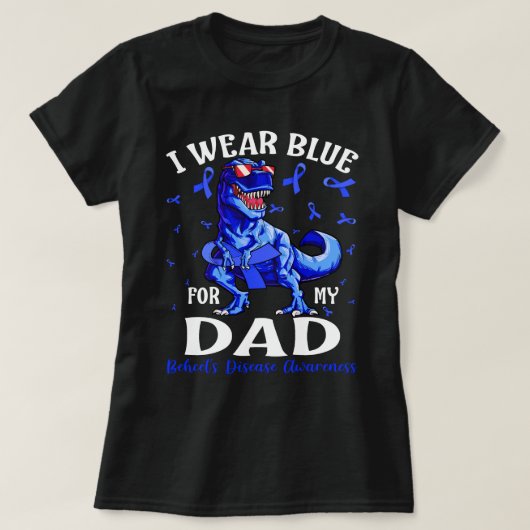 Ich trage Blau für das Bewusstsein von VATER Behce T-Shirt (Design vorne)