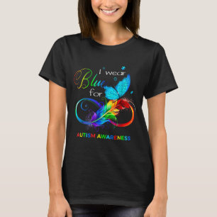 Ich trage Blau für den Monat der Autismusaufklärun T-Shirt