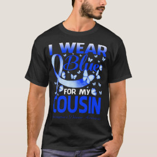 Ich trage Blau für die Awa-Krankheit meines COUSIN T-Shirt