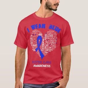 Ich trage Blau für Foster Care Awareness Faith Hop T-Shirt