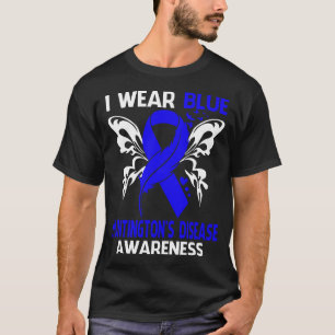 Ich trage Blau für HUNTINGTONS KRANKHEITSBEWUSSTSE T-Shirt