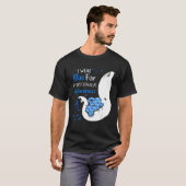 Ich trage Blau für Hydrocephalus Awareness Elephan T-Shirt (Vorne ganz)