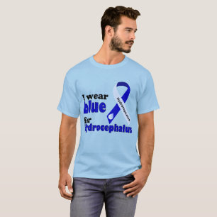 Ich trage Blau für Hydrocephalus T-Shirt